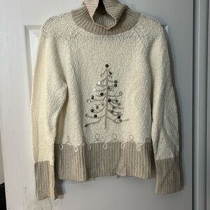 Gorgeous vintage Talbots 
Cream Sweater 
Large